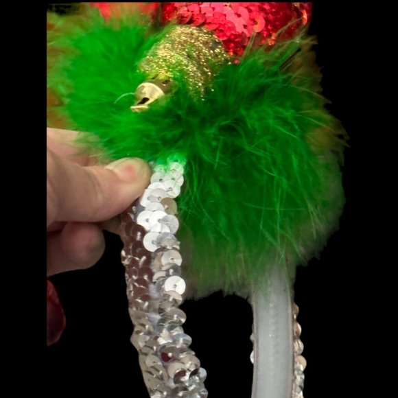 Christmas Headband, Holiday Party Headpiece, Ugly Sweater Party Hair Accessory - Picture 12 of 16